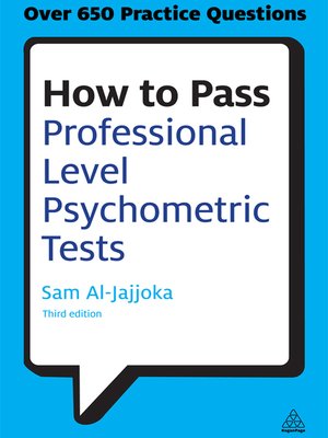 cover image of How to Pass Professional Level Psychometric Tests